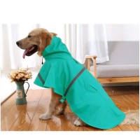 Large Dog Raincoat Ajustable Pet Waterproof Clothes Lightweight Rain Jacket