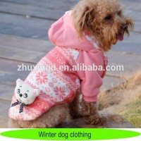 Pink pet hoodies with cute doll XXL dog clothing