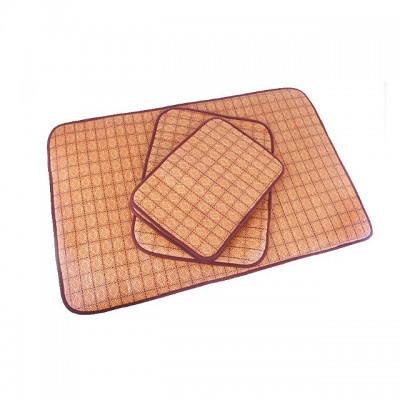 Pet Summer Cooling Mat Beds Straw Bamboo Cozy Sleeping Pad Mat